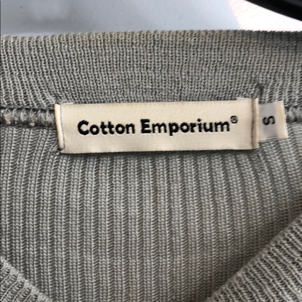 Grey Ruffle Sleeve Sweater - Picture 3 of 3